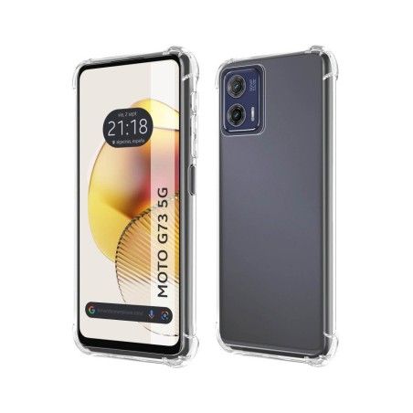 Funda Silicona Antigolpes Transparente para Motorola Moto G73 5G