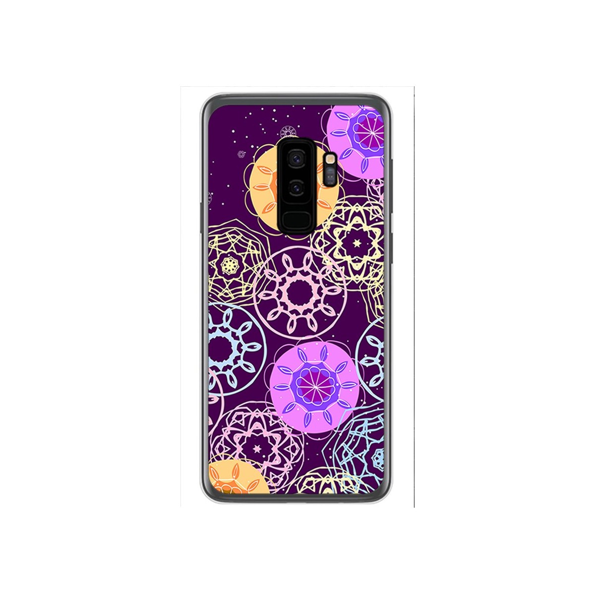 Funda Gel Tpu para Samsung Galaxy S9 Plus Diseño Radial Dibujos