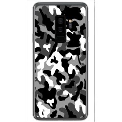 Funda Gel Tpu para Samsung Galaxy S9 Plus Diseño Snow Camuflaje Dibujos