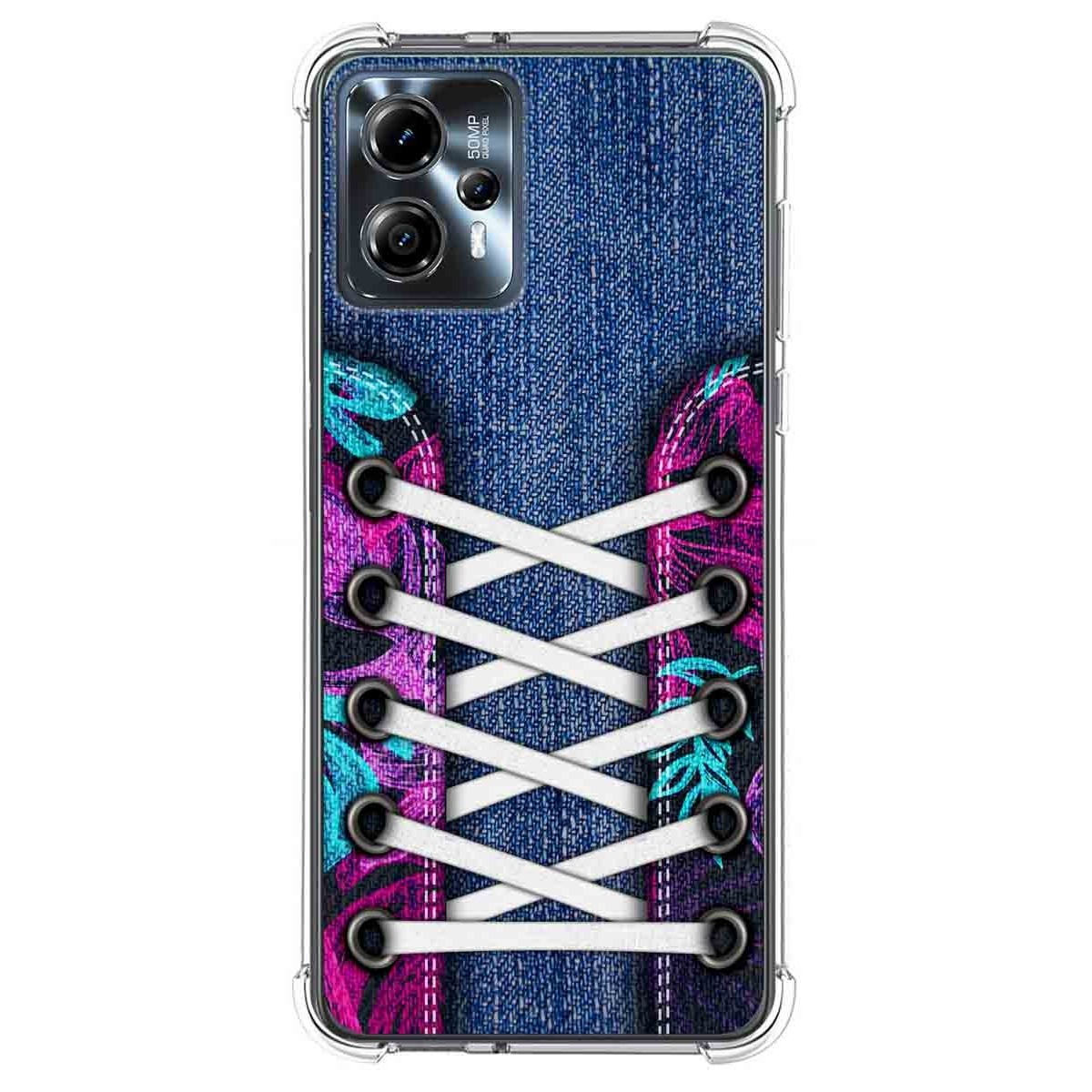 Funda Silicona Antigolpes para Motorola Moto G13 diseño Zapatillas 06 Dibujos