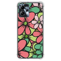Funda Silicona Antigolpes para Motorola Moto G13 diseño Flores 02 Dibujos