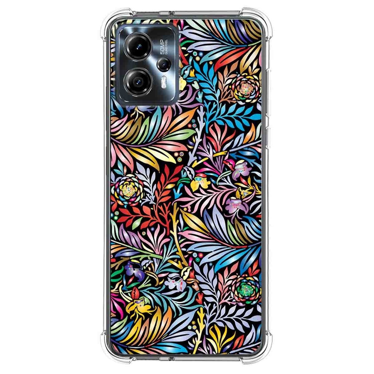 Funda Silicona Antigolpes para Motorola Moto G13 diseño Flores 04 Dibujos