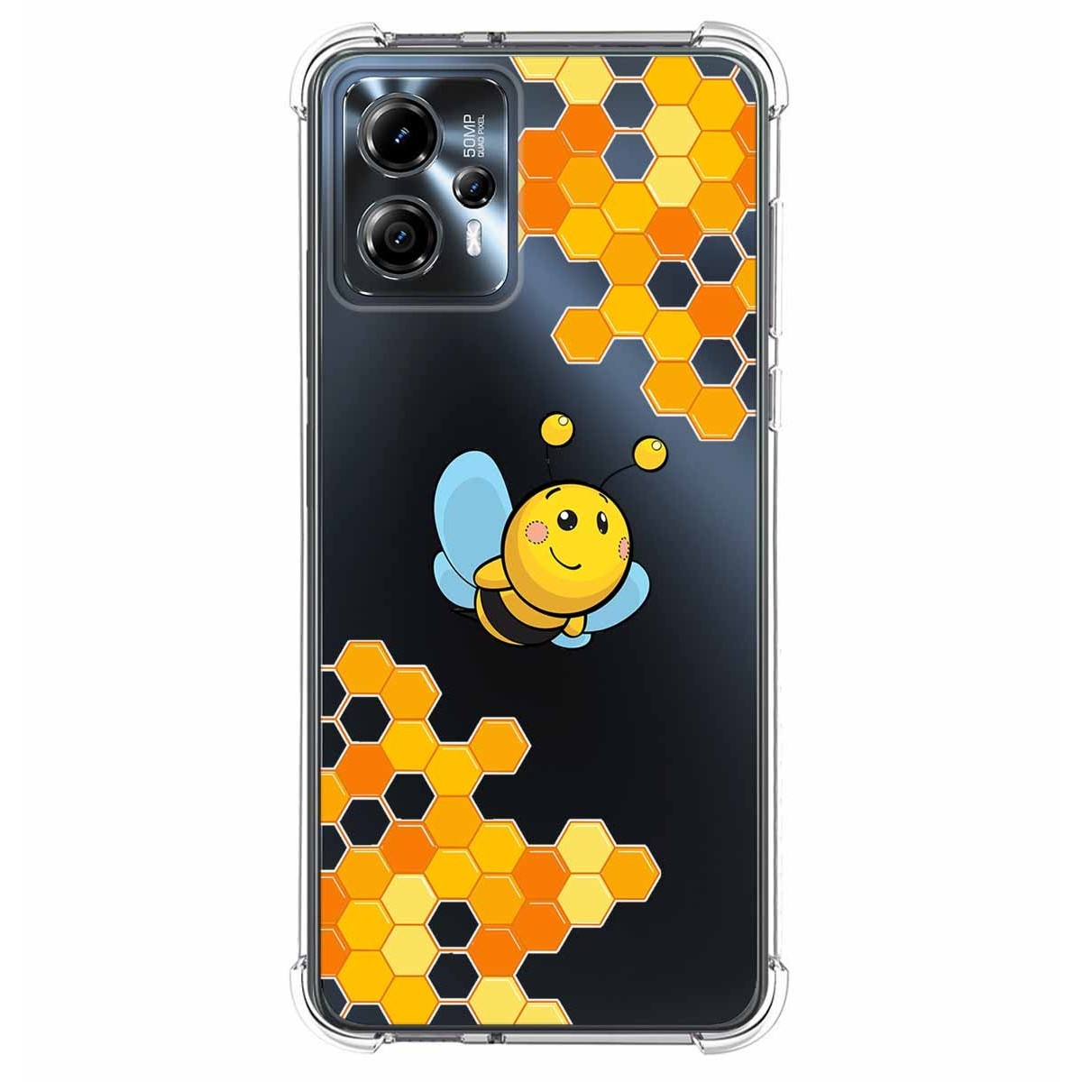 Funda Silicona Antigolpes para Motorola Moto G23 diseño Abeja Dibujos
