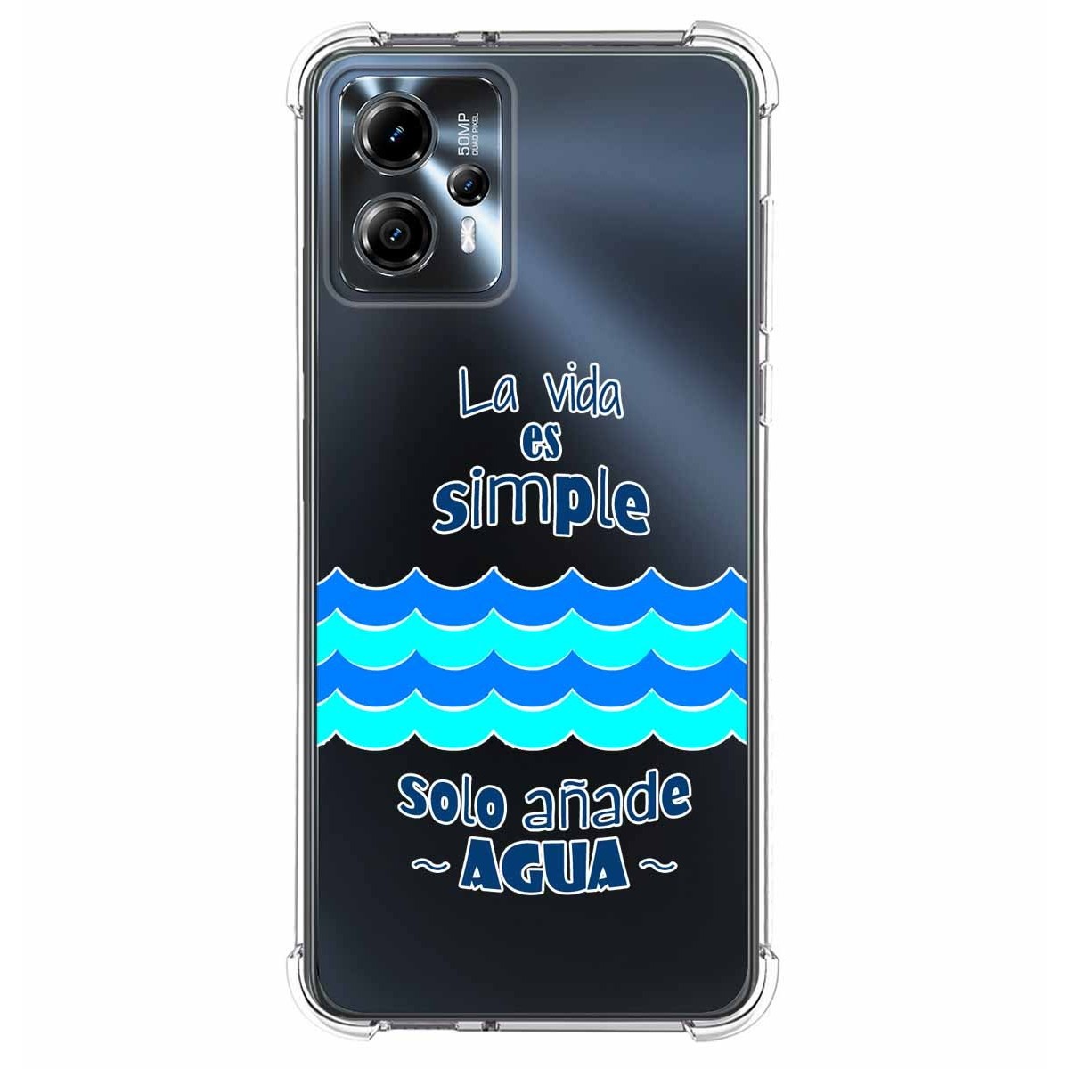 Funda Silicona Antigolpes para Motorola Moto G23 diseño Agua Dibujos