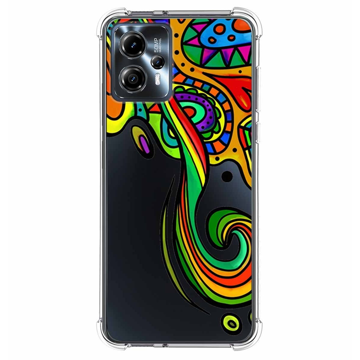 Funda Silicona Antigolpes para Motorola Moto G23 diseño Colores Dibujos