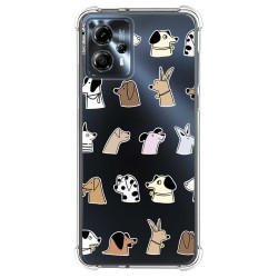Funda Silicona Antigolpes para Motorola Moto G23 diseño Perros Dibujos