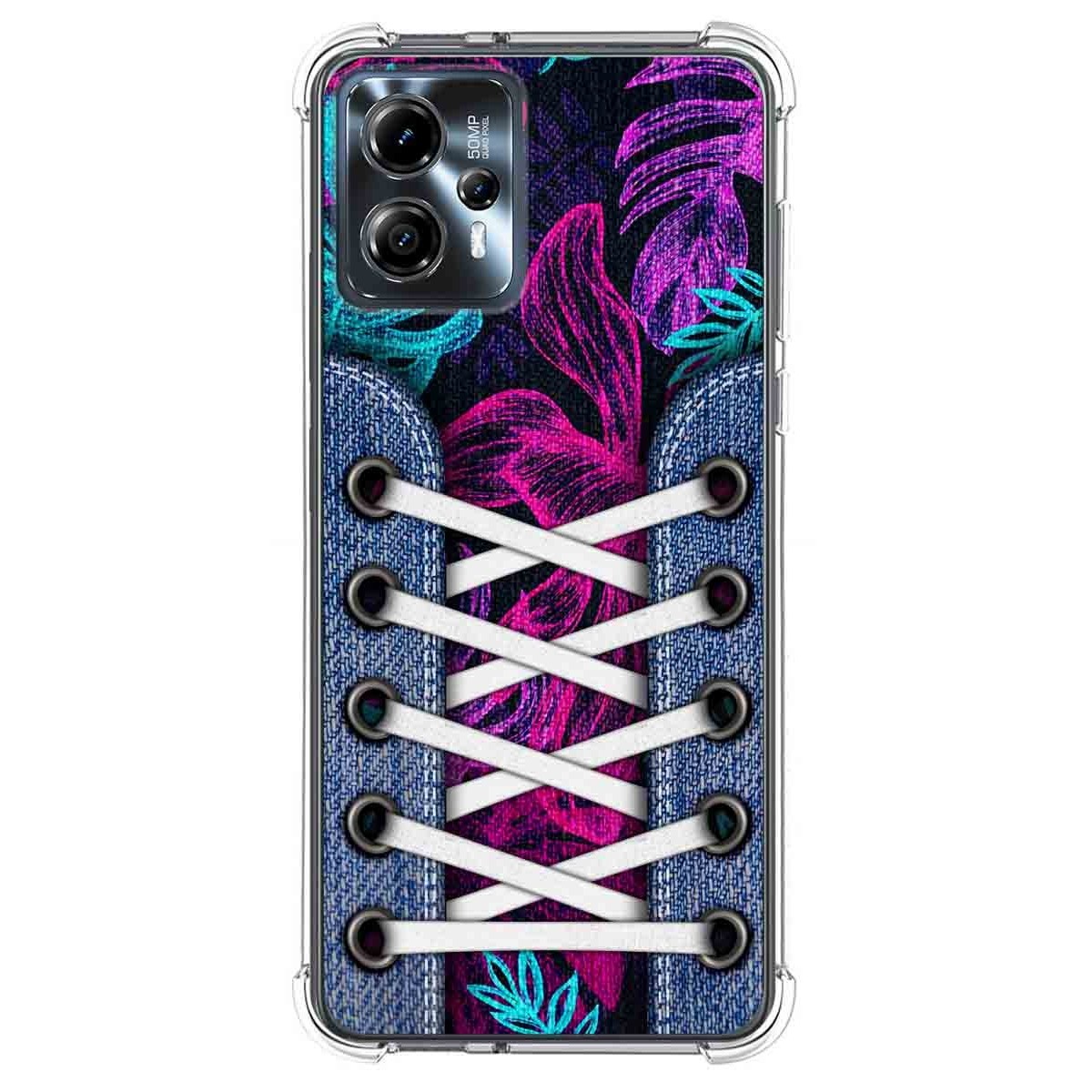 Funda Silicona Antigolpes para Motorola Moto G23 diseño Zapatillas 07 Dibujos