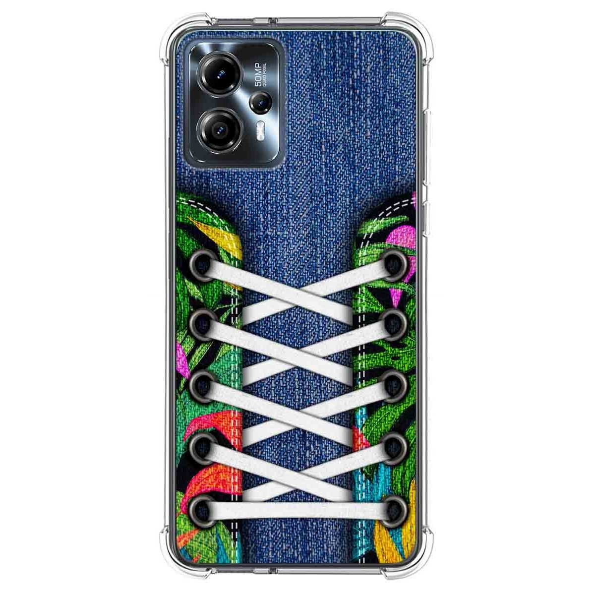 Funda Silicona Antigolpes para Motorola Moto G23 diseño Zapatillas 13 Dibujos
