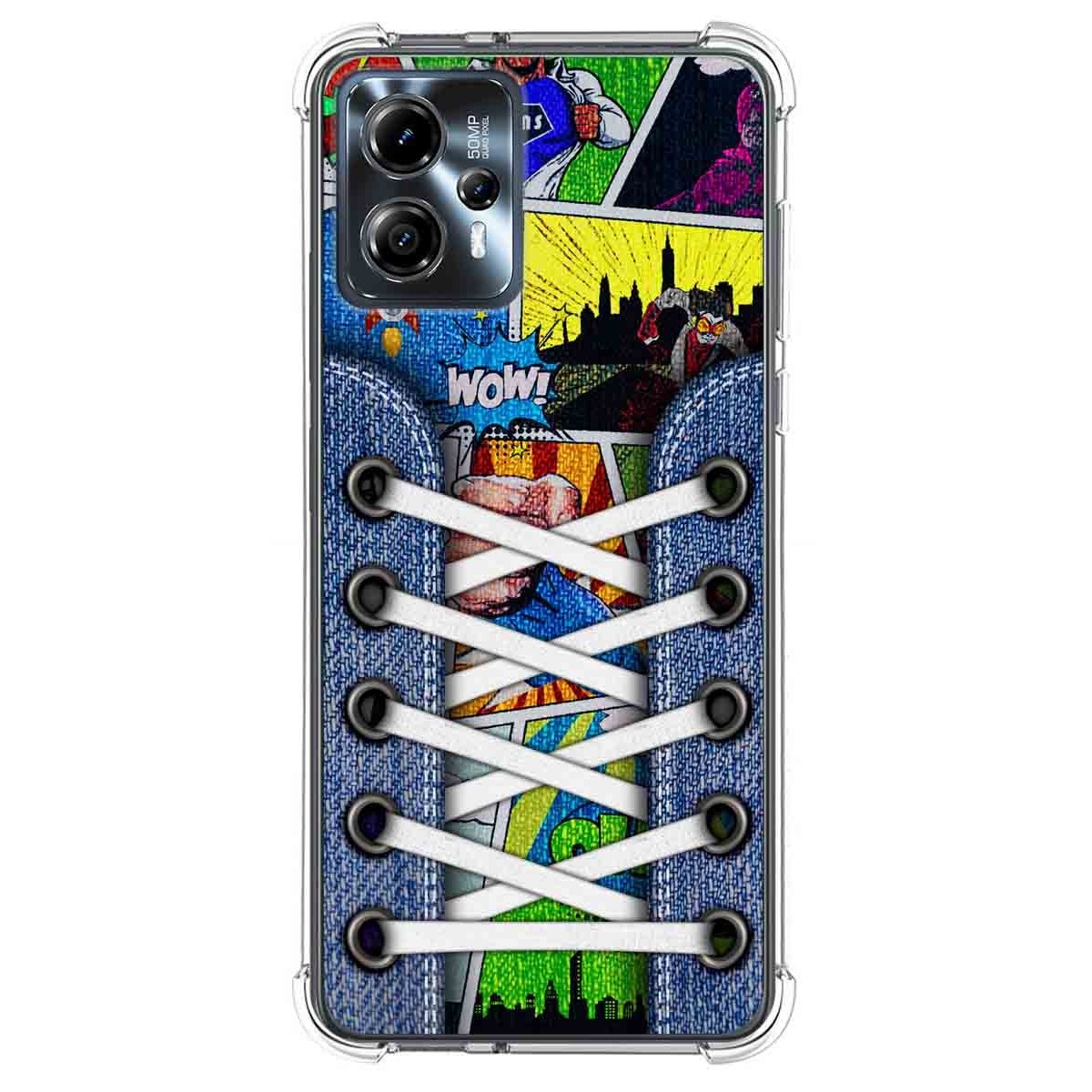 Funda Silicona Antigolpes para Motorola Moto G23 diseño Zapatillas 14 Dibujos