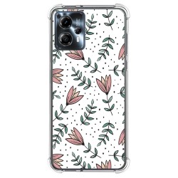 Funda Silicona Antigolpes para Motorola Moto G23 diseño Flores 01 Dibujos
