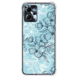 Funda Silicona Antigolpes para Motorola Moto G23 diseño Flores 03 Dibujos