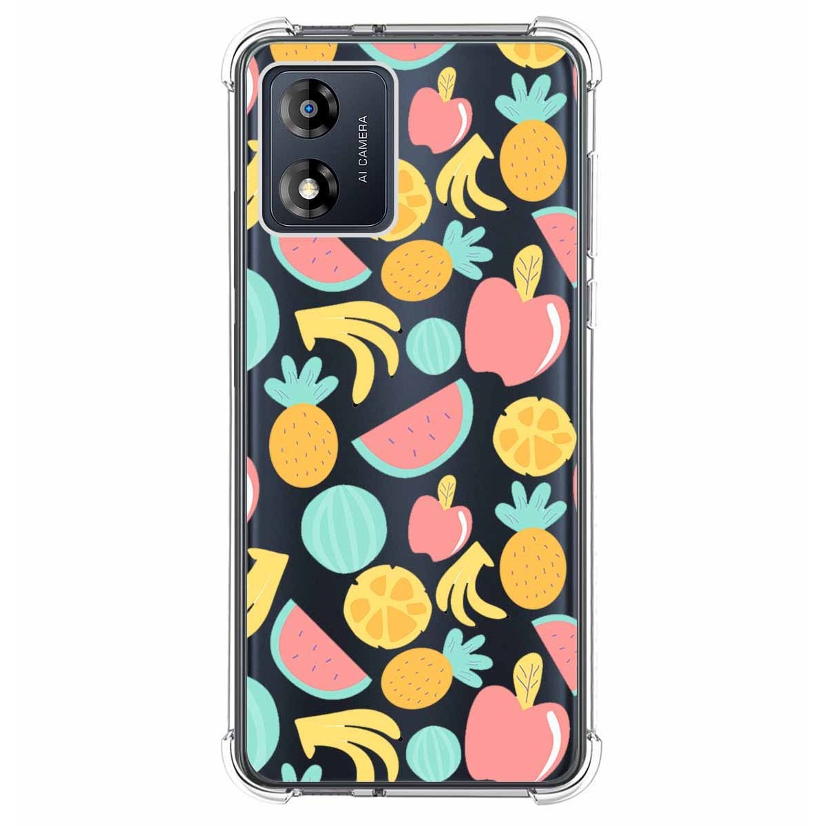 Funda Silicona Antigolpes para Motorola Moto E13 diseño Frutas 02 Dibujos