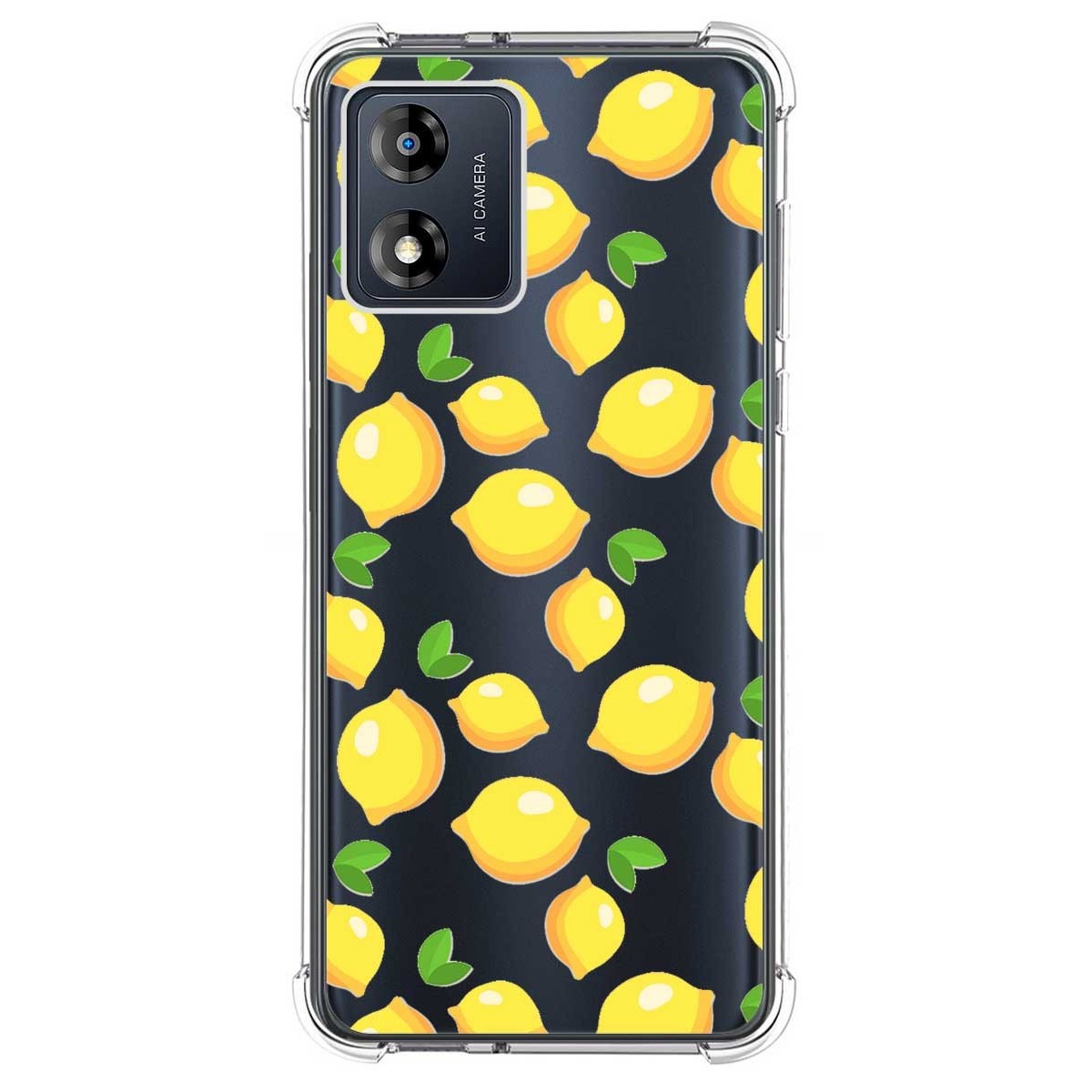 Funda Silicona Antigolpes para Motorola Moto E13 diseño Limones Dibujos