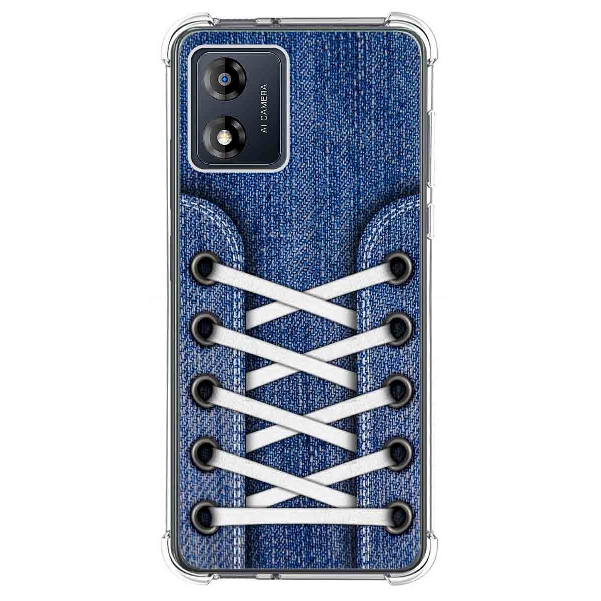 Funda Silicona Antigolpes para Motorola Moto E13 diseño Zapatillas 01 Dibujos