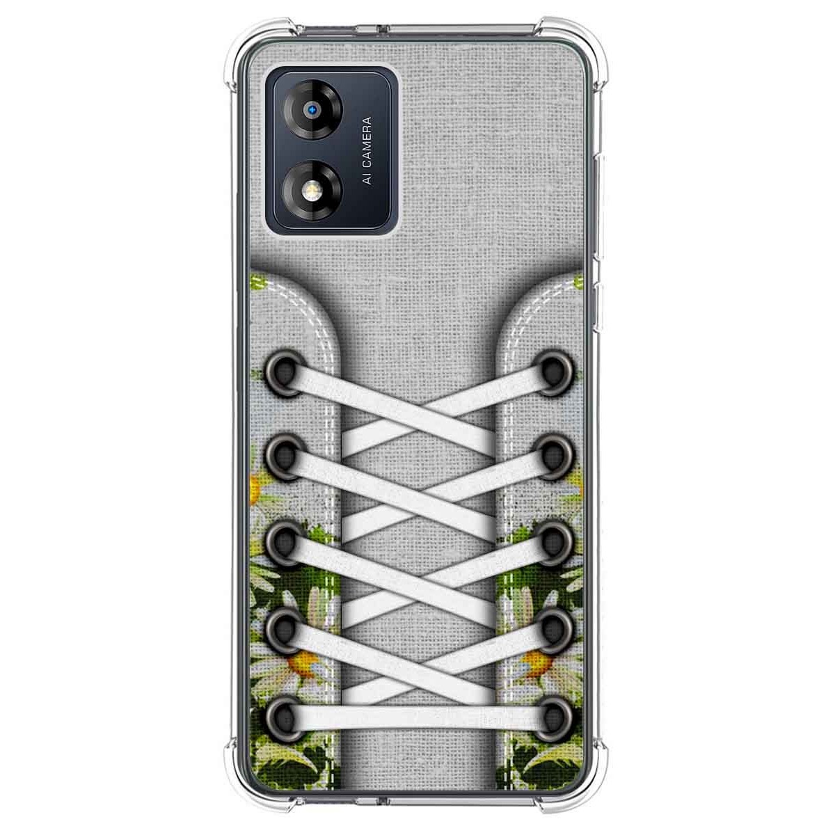 Funda Silicona Antigolpes para Motorola Moto E13 diseño Zapatillas 08 Dibujos