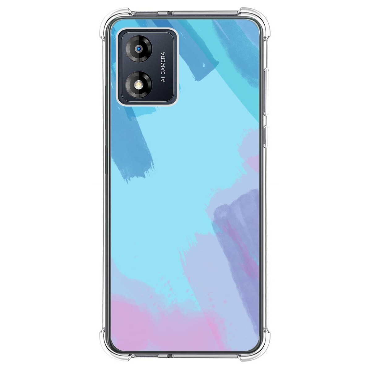 Funda Silicona Antigolpes para Motorola Moto E13 diseño Acuarela 10 Dibujos