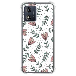 Funda Silicona Antigolpes para Motorola Moto E13 diseño Flores 01 Dibujos