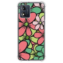 Funda Silicona Antigolpes para Motorola Moto E13 diseño Flores 02 Dibujos