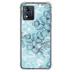 Funda Silicona Antigolpes para Motorola Moto E13 diseño Flores 03 Dibujos