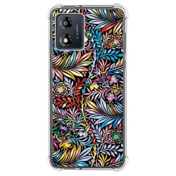 Funda Silicona Antigolpes para Motorola Moto E13 diseño Flores 04 Dibujos