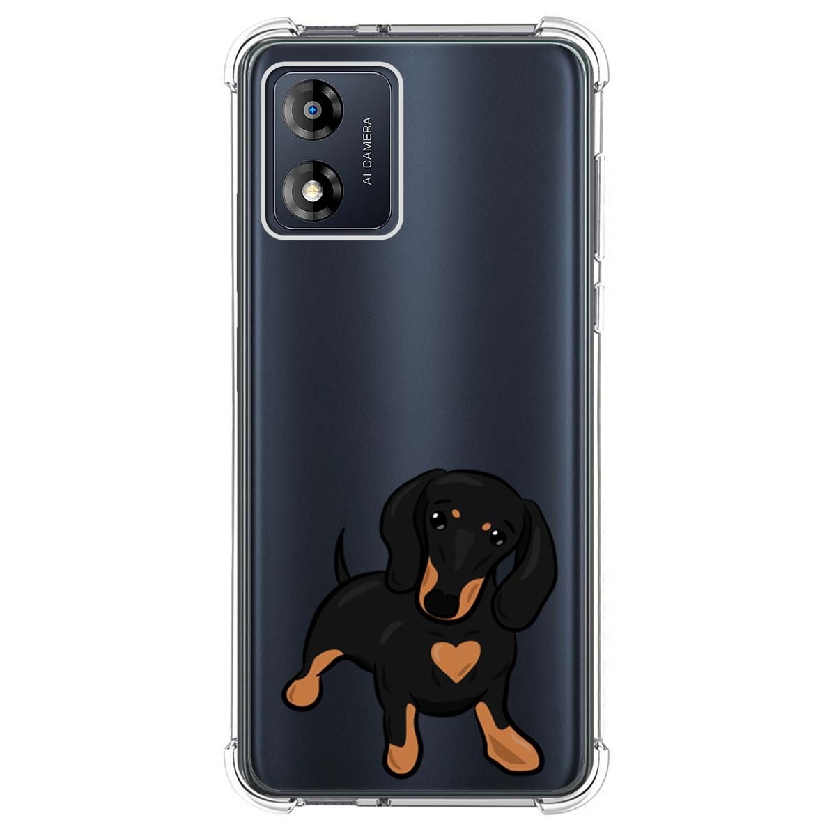 Funda Silicona Antigolpes para Motorola Moto E13 diseño Perros 04 Dibujos