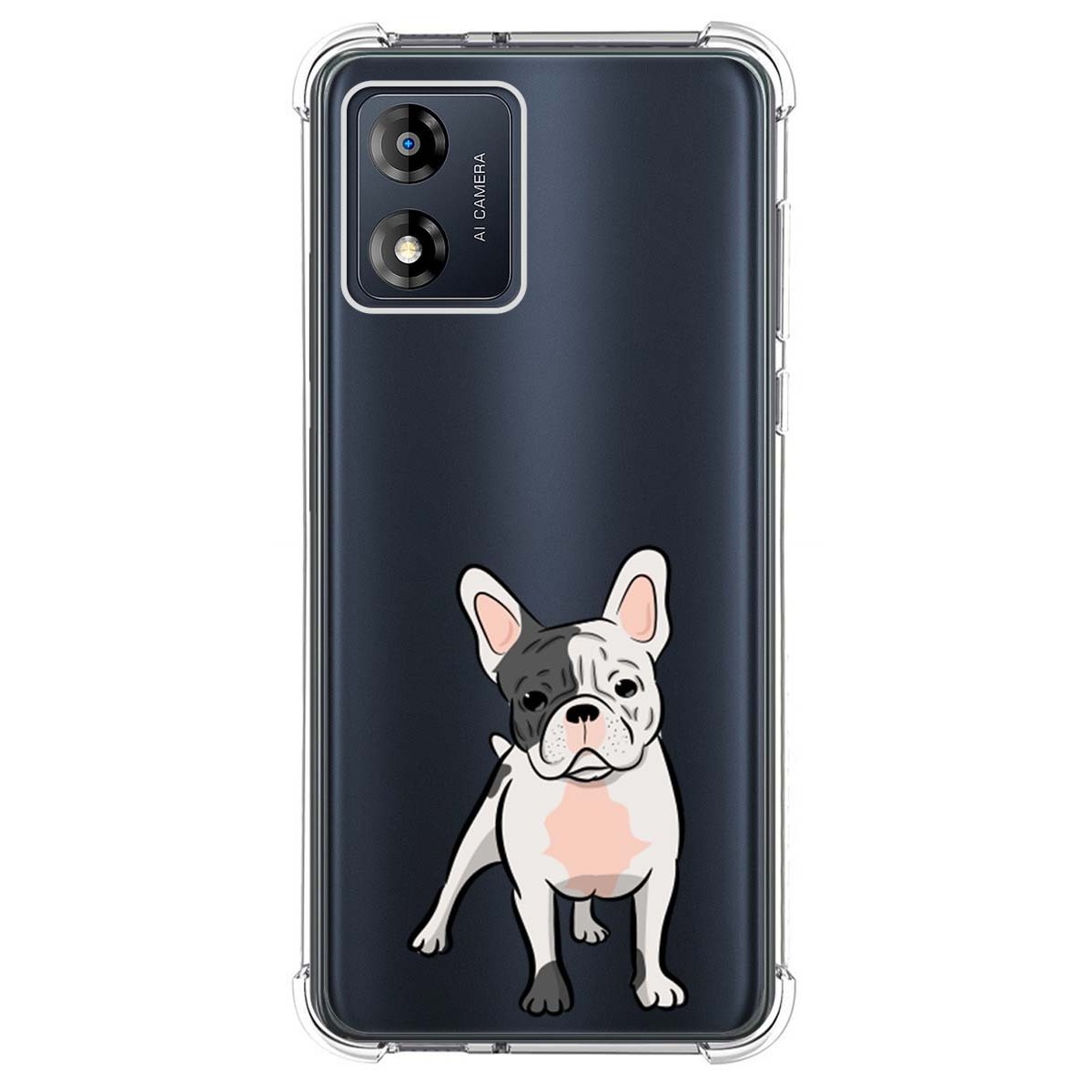 Funda Silicona Antigolpes para Motorola Moto E13 diseño Perros 06 Dibujos