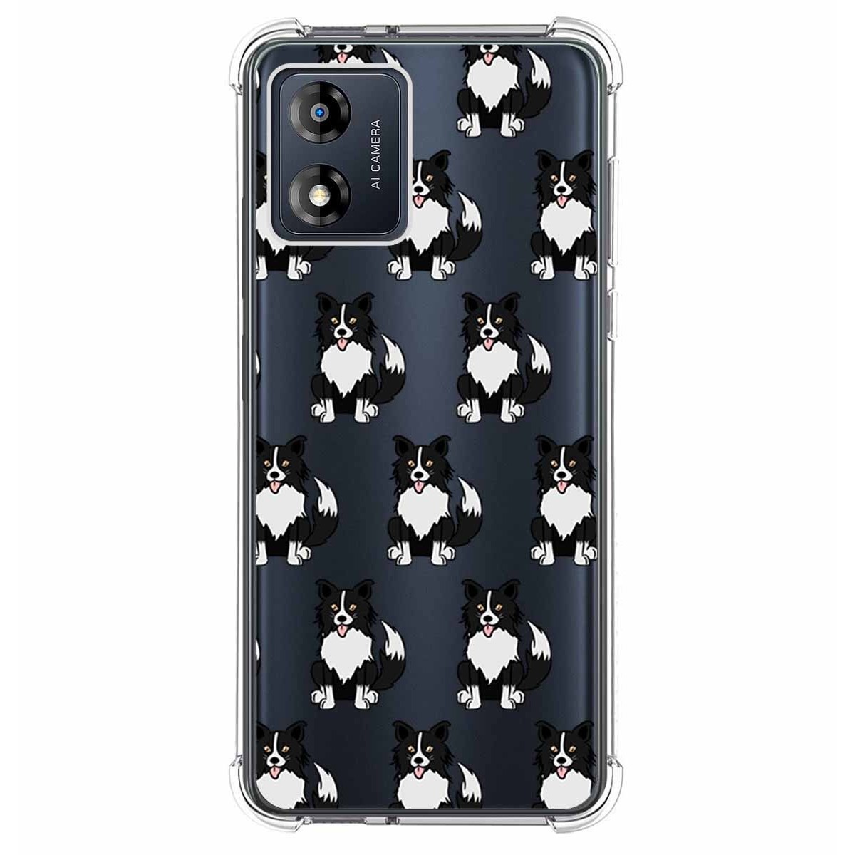 Funda Silicona Antigolpes para Motorola Moto E13 diseño Perros 07 Dibujos