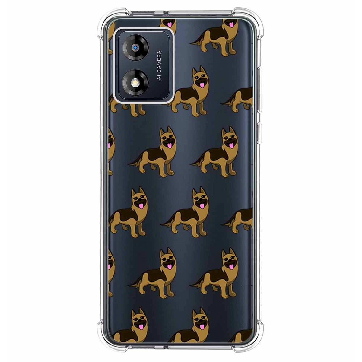 Funda Silicona Antigolpes para Motorola Moto E13 diseño Perros 09 Dibujos