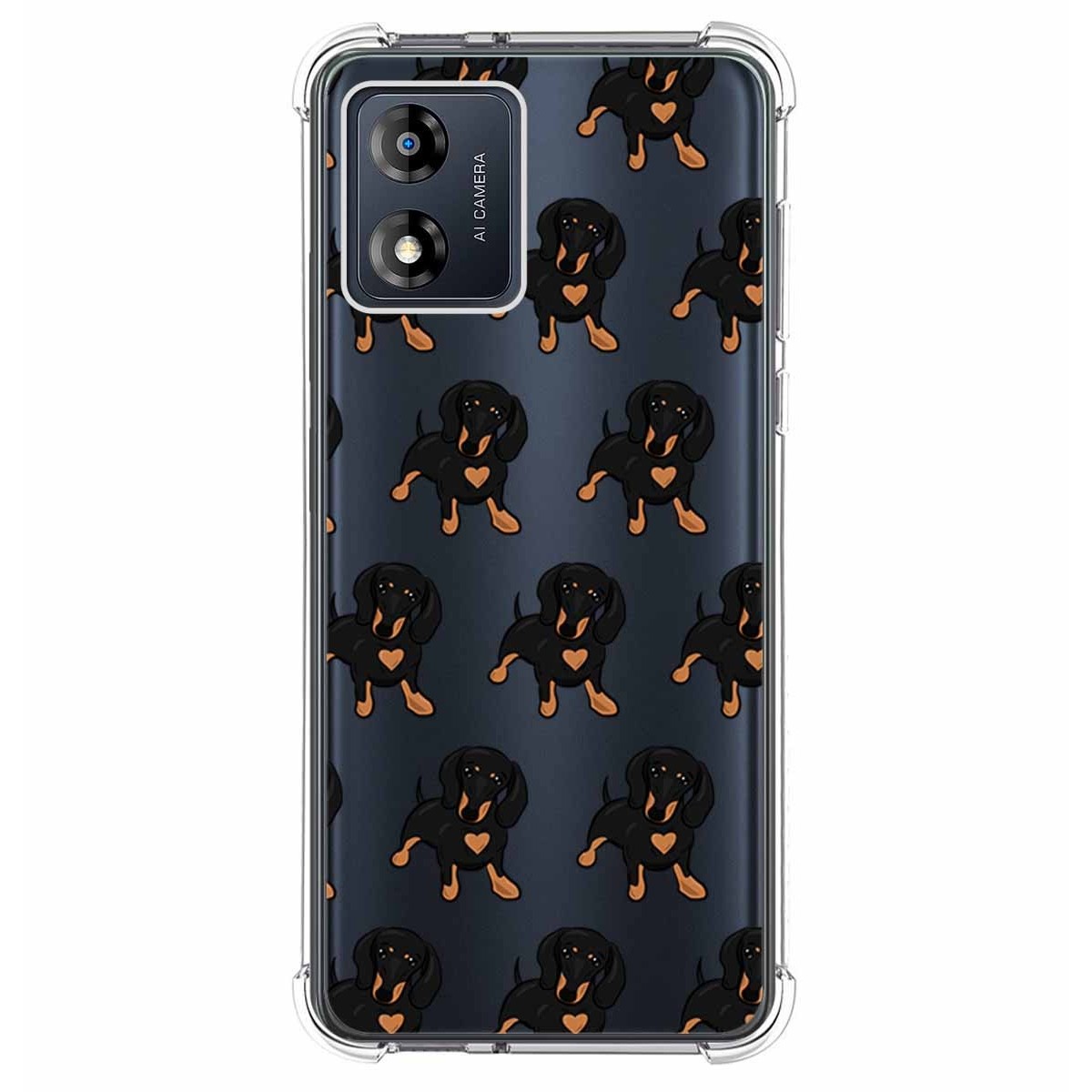 Funda Silicona Antigolpes para Motorola Moto E13 diseño Perros 10 Dibujos