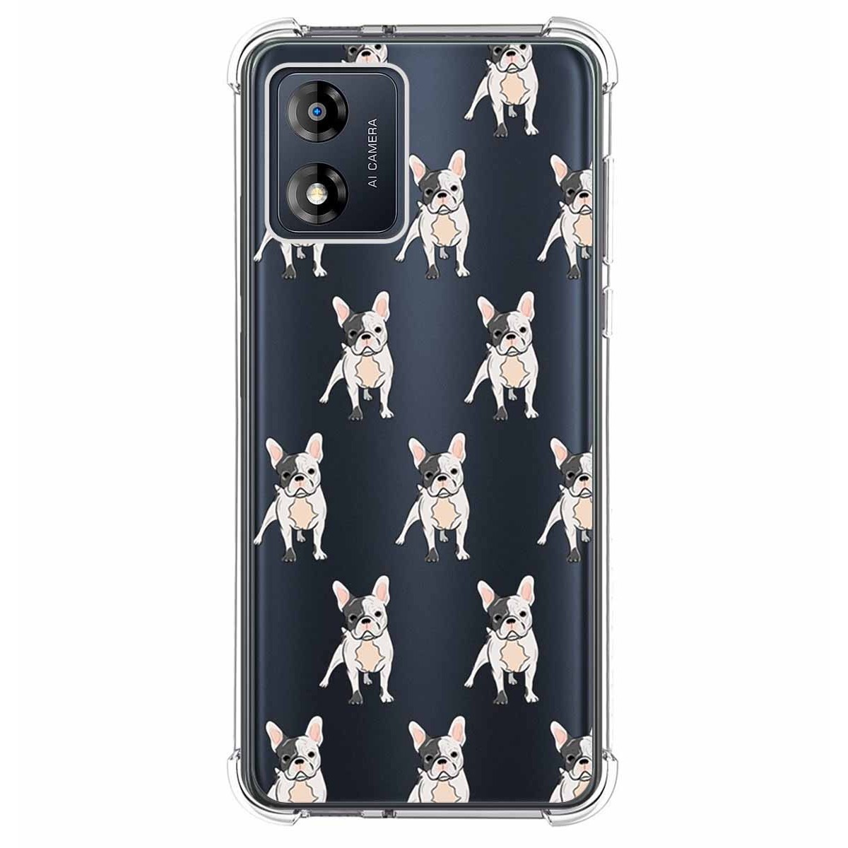 Funda Silicona Antigolpes para Motorola Moto E13 diseño Perros 12 Dibujos