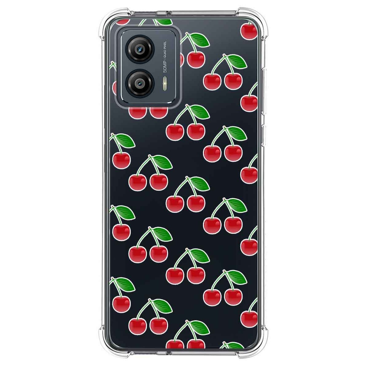 Funda Silicona Antigolpes para Motorola Moto G53 5G diseño Cerezas Dibujos