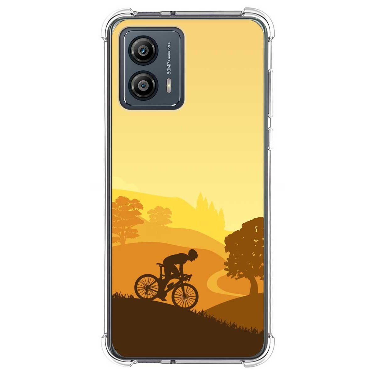 Funda Silicona Antigolpes para Motorola Moto G53 5G diseño Ciclista Dibujos