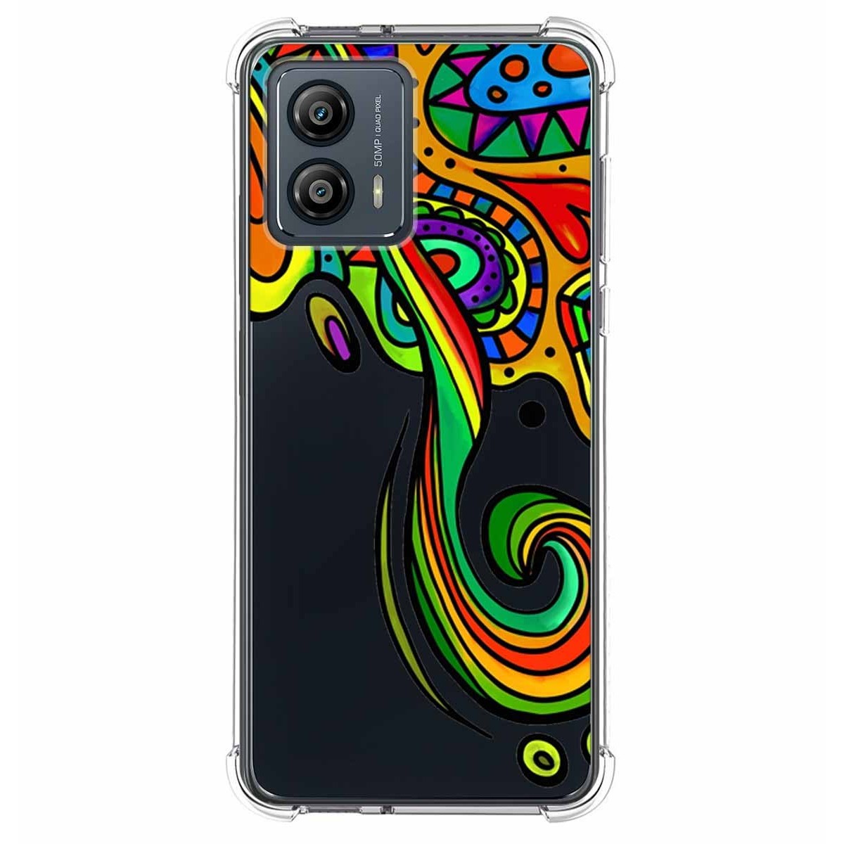 Funda Silicona Antigolpes para Motorola Moto G53 5G diseño Colores Dibujos