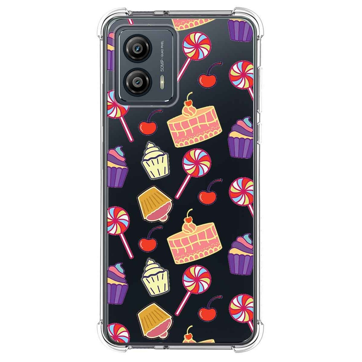 Funda Silicona Antigolpes para Motorola Moto G53 5G diseño Dulces 01 Dibujos