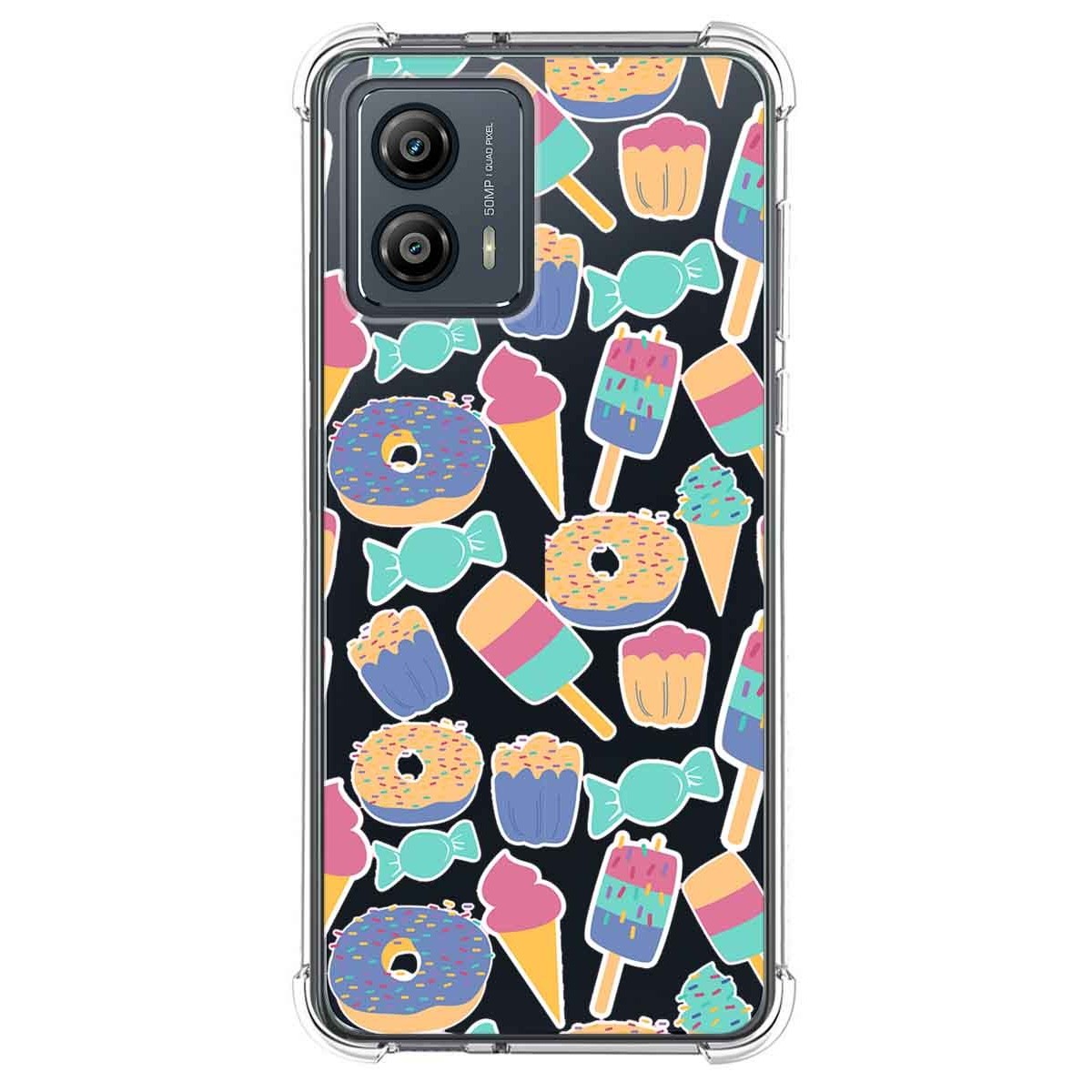 Funda Silicona Antigolpes para Motorola Moto G53 5G diseño Dulces 02 Dibujos
