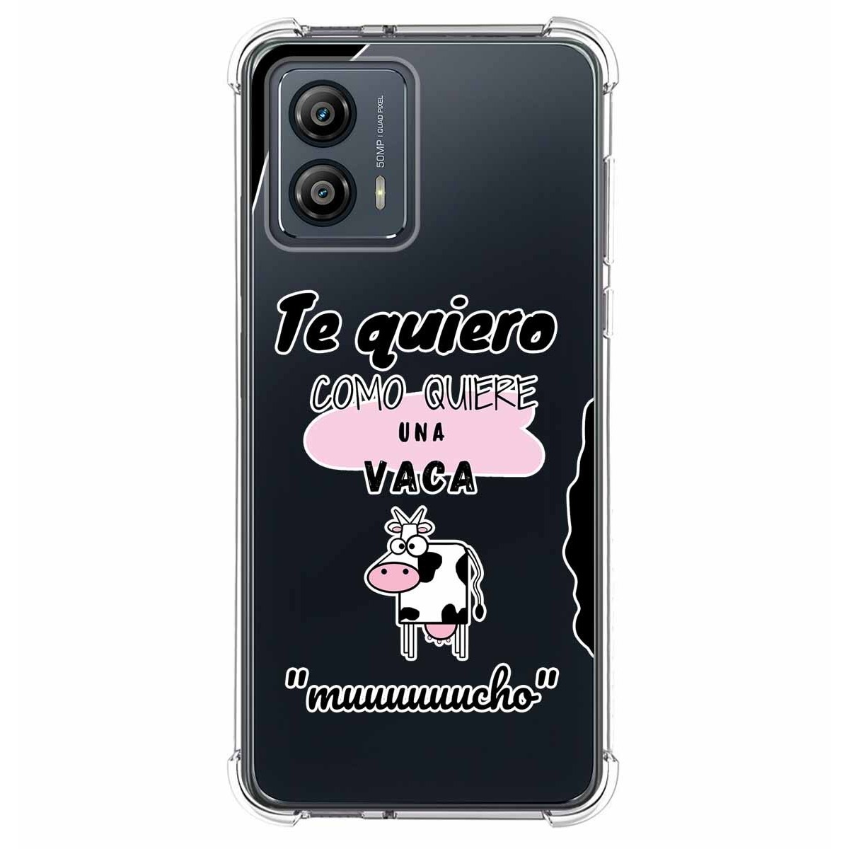 Funda Silicona Antigolpes para Motorola Moto G53 5G diseño Vaca Dibujos