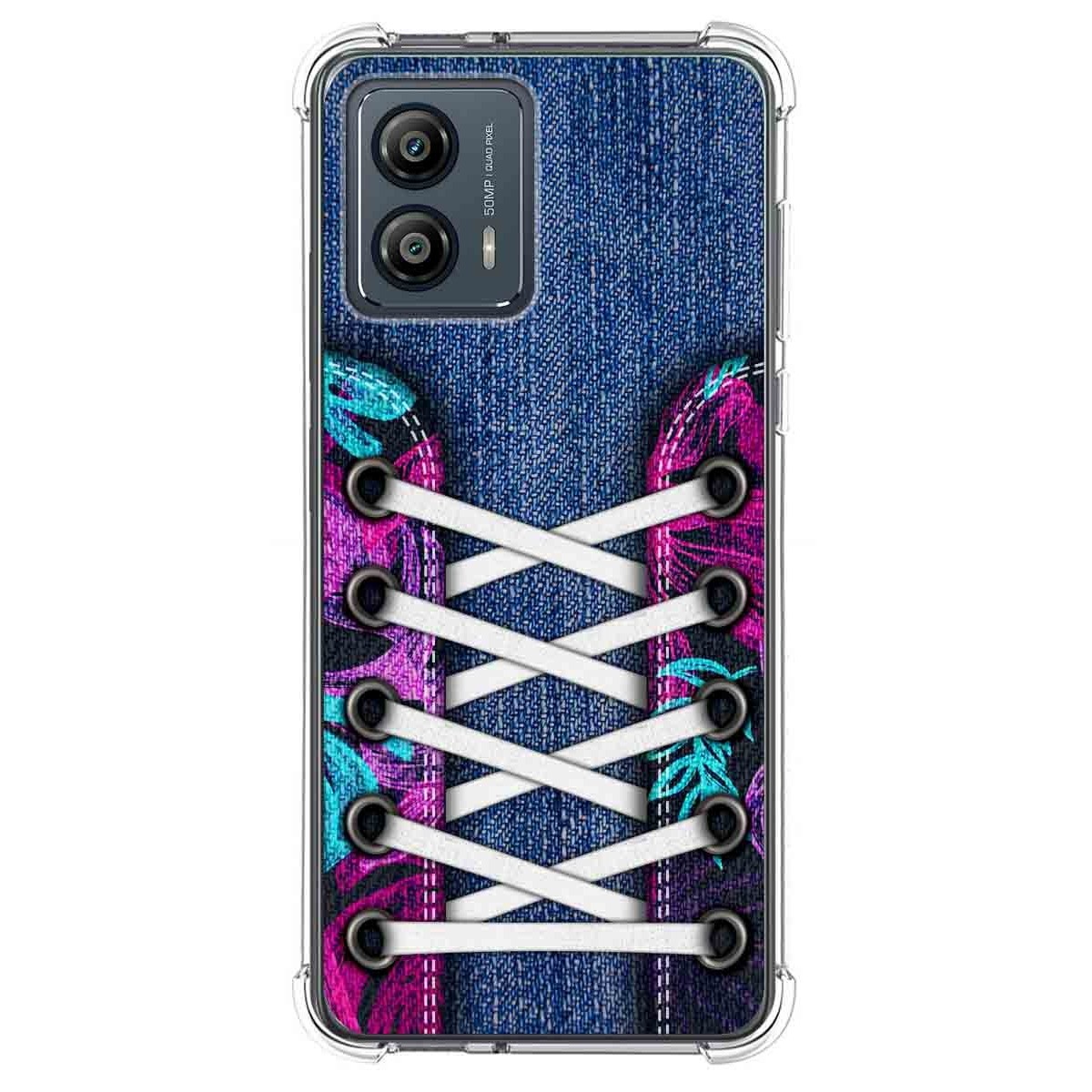 Funda Silicona Antigolpes para Motorola Moto G53 5G diseño Zapatillas 06 Dibujos