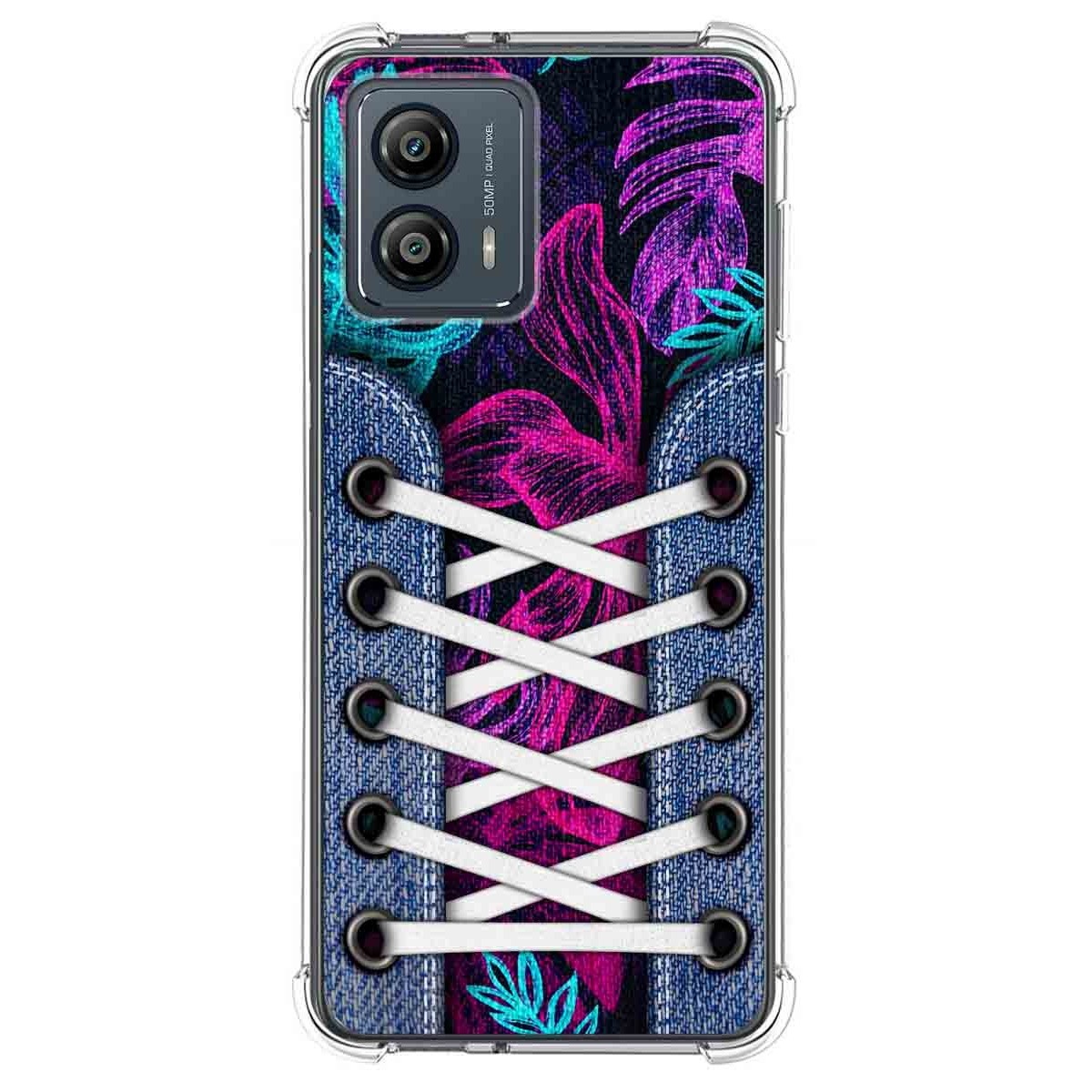 Funda Silicona Antigolpes para Motorola Moto G53 5G diseño Zapatillas 07 Dibujos