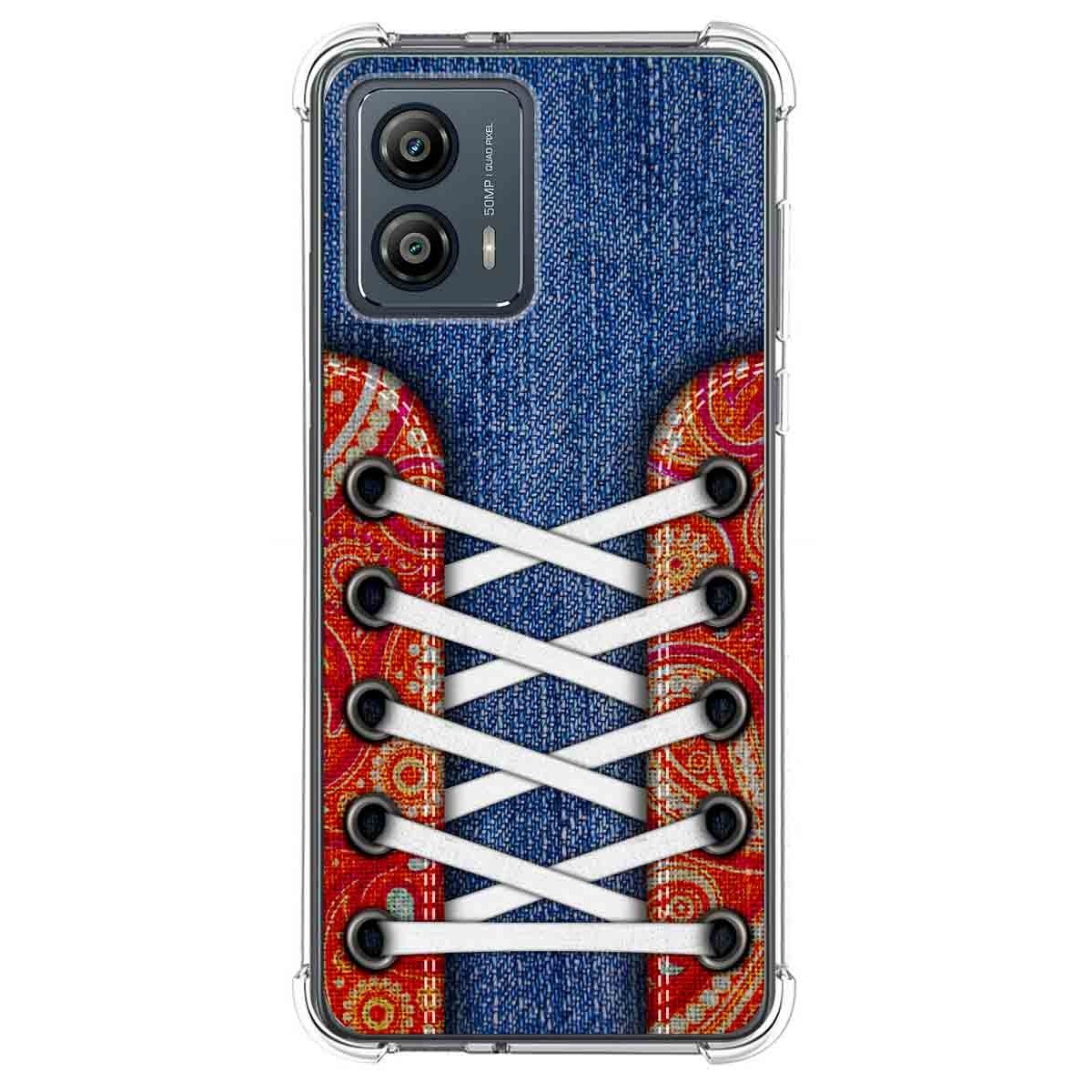Funda Silicona Antigolpes para Motorola Moto G53 5G diseño Zapatillas 11 Dibujos