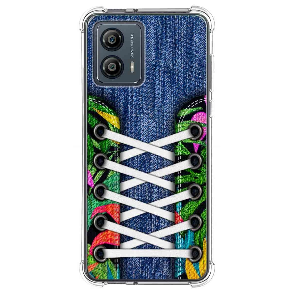 Funda Silicona Antigolpes para Motorola Moto G53 5G diseño Zapatillas 13 Dibujos