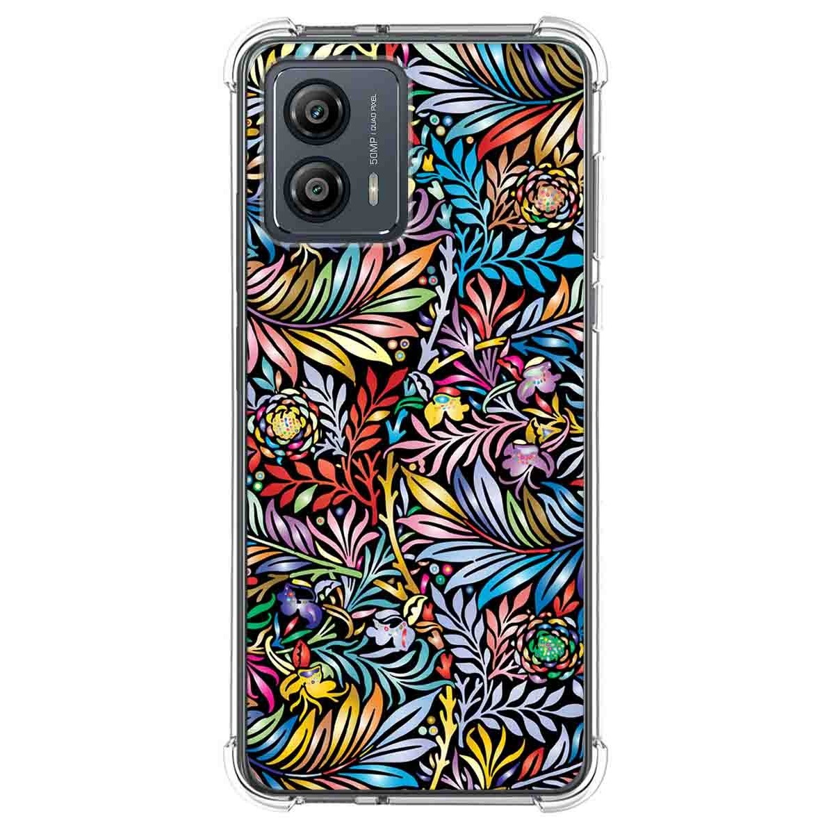 Funda Silicona Antigolpes para Motorola Moto G53 5G diseño Flores 04 Dibujos