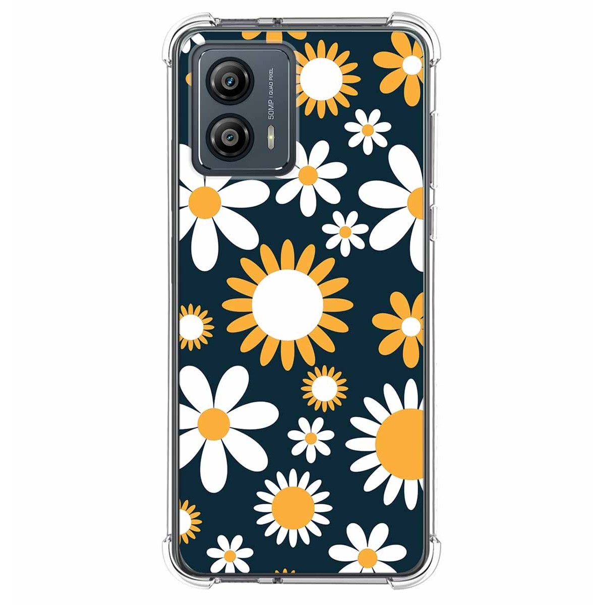 Funda Silicona Antigolpes para Motorola Moto G53 5G diseño Flores 08 Dibujos