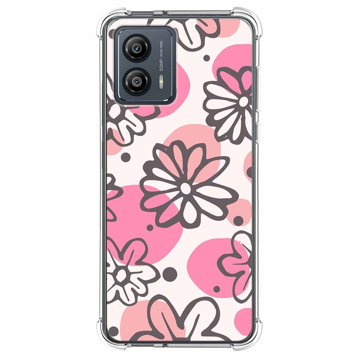 Funda Silicona Antigolpes para Motorola Moto G53 5G diseño Flores 09 Dibujos
