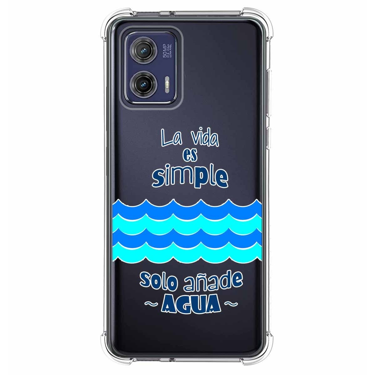 Funda Silicona Antigolpes para Motorola Moto G73 5G diseño Agua Dibujos