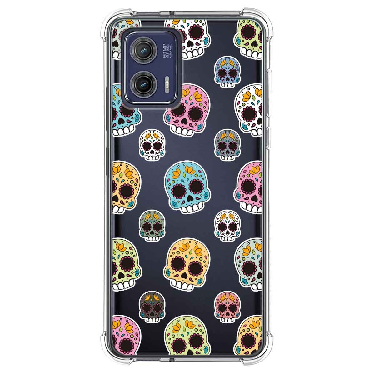 Funda Silicona Antigolpes para Motorola Moto G73 5G diseño Catrina Dibujos