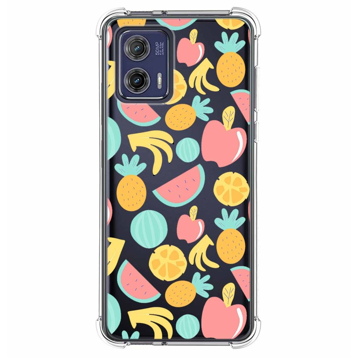 Funda Silicona Antigolpes para Motorola Moto G73 5G diseño Frutas 02 Dibujos