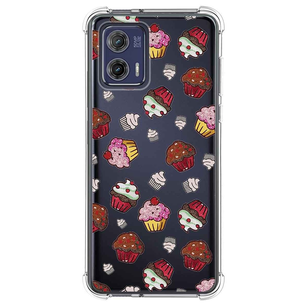 Funda Silicona Antigolpes para Motorola Moto G73 5G diseño Muffins Dibujos