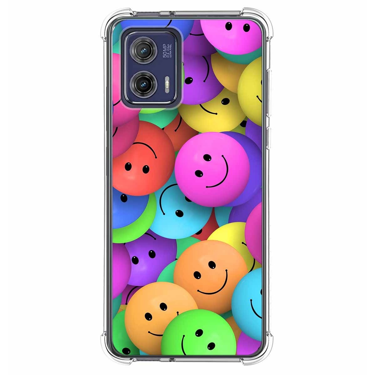 Funda Silicona Antigolpes para Motorola Moto G73 5G diseño Smile Dibujos