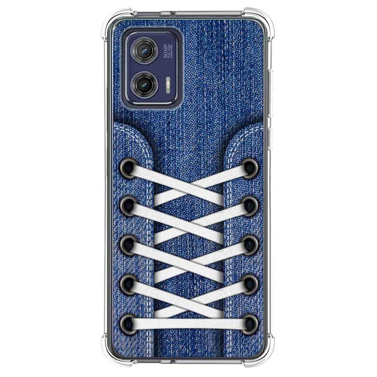 Funda Silicona Antigolpes para Motorola Moto G73 5G diseño Zapatillas 01 Dibujos
