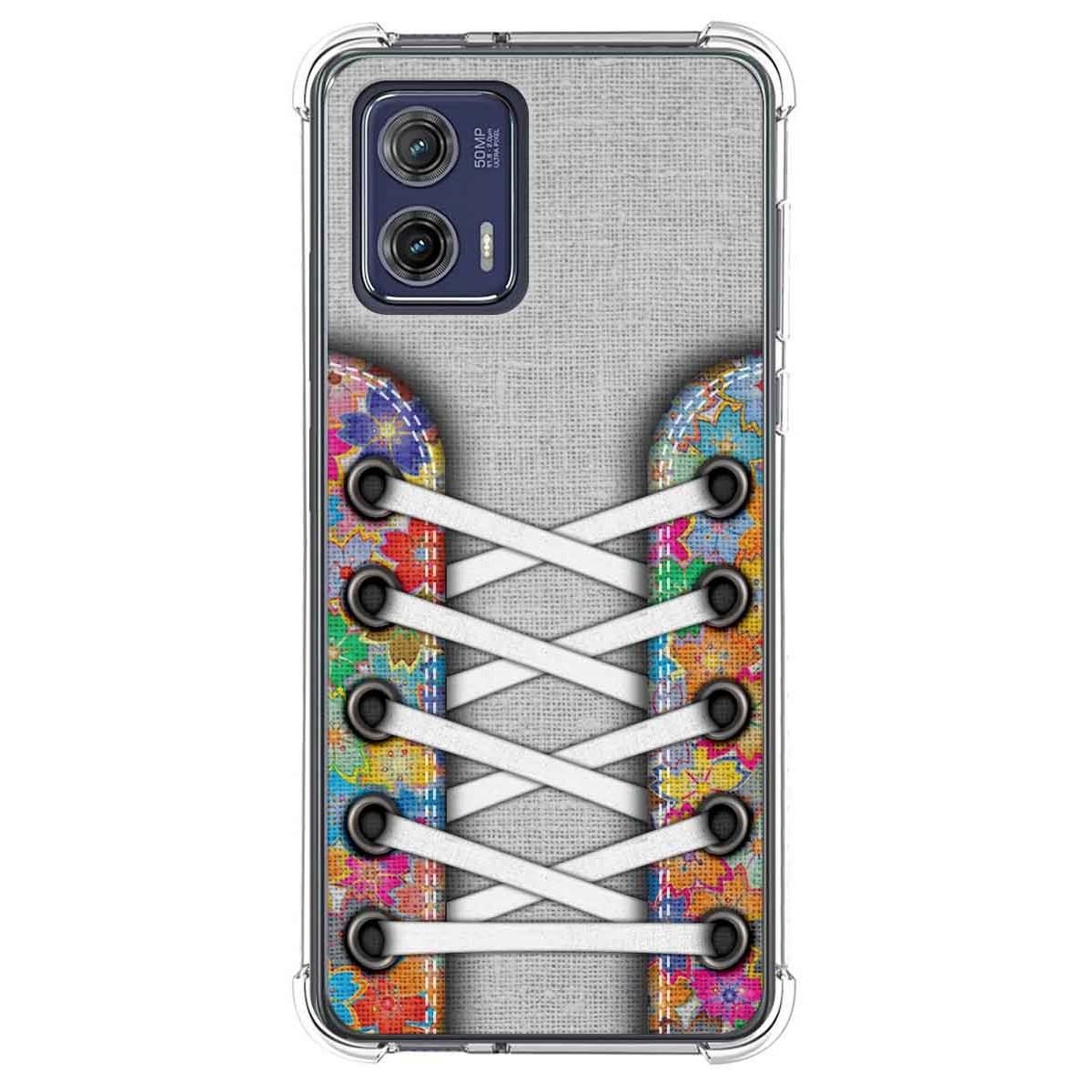 Funda Silicona Antigolpes para Motorola Moto G73 5G diseño Zapatillas 04 Dibujos